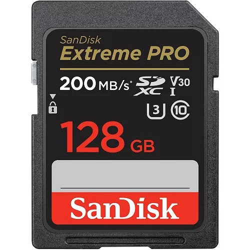SanDisk SDHC UHS-I Card 128GB 200MB/s Class 10